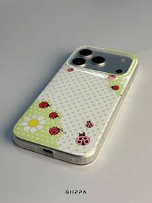 GIIPPA 1pc Polka Dot & Seven-Star Ladybug Pattern Design, Phone 17 Pro Max Phone Case, Compatible With Phone 16 Pro Max, 15 Pro Max, 14 Pro Max, Korean-Style High-End Fashion & Fun Phone Case, Suitable For 11/12/13/14/15/16 Pro Max Plus, Elegant Design For Men And Women, Perfect Gift For Girlfriend On Christmas, Valentine's Day, Easter, Wedding Season And Birthday! - Multicolor - View 4