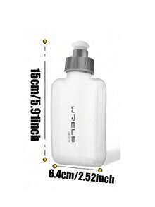 1pc/2pcs 190/350ml WRELS Soft Spout Sports Water Bottle, Suitable For Cycling And Running, Leak-Proof Squeeze Design, Anti-Slip Curved Shape, Portable Hydration, Ideal For Outdoor Hiking - White - View 10