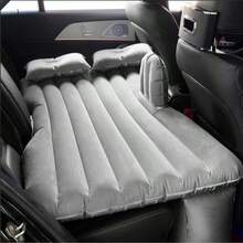 1pc Modern Minimalist Double Outdoor Camping Inflatable Mattress, Car Back Seat Inflatable Mattress, With 2 Inflatable Pillows And Foot Mat, Multi-Functional Portable Foldable PVC Inflatable Mattress, Non-Electric, Suitable For Outdoor Enthusiasts - Grey - View 2