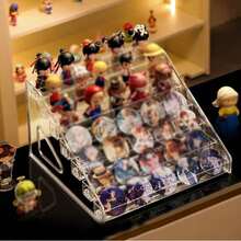7 Layer Multifunctional Acrylic Display Stand, Suitable For Collectibles - CD, Badges, Figurines, Cards, Cosmetics, Jewelry, Medicine, Stackable, Multi-Layer Design, Organize Space, Home Desktop Decor - Multicolor - View 5