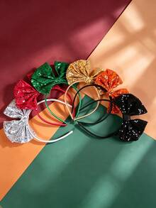 6PCS Colorful Solid Color Headbands For Festivals - Multicolor - View 6