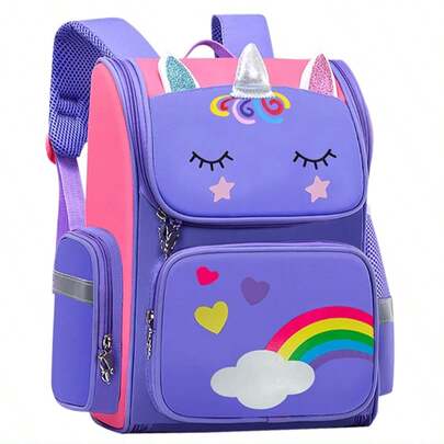 Large Size Backpack For Students, Kids School Backpack With Detachable Pencil Case, Multi-Pocket Large Capacity Lightweight Breathable Bookbag