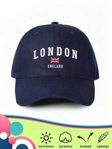 1款中性復古棒球帽，印有「LONDON ENGLAND」字樣與英國國旗圖案，柔軟可調節貼合，適合作為英國旅遊紀念品與禮物 - LONDON - 查看 17