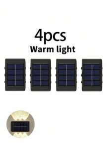 Solar Powered Outdoor Garden Lights, Wall Lights. Decorative Lighting Arrangement Wall LED Wash Lights, Suitable For Outdoor, Garden, Railing, Wall, Holiday Scene Decoration Atmosphere Wash Lights - Solar Wall Light - View 9