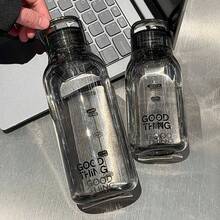 Japanese-Style Minimalist Transparent Polycarbonate Water Bottle, Leak-Proof, High-Temperature Resistant, Portable Tumbler For School, Home, Office, Outdoor, Convenient Carry, Durable And Stylish For Everyday Use - Multicolor - View 7