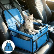 1pc Portable Car Pet Carrier Bag, Foldable, Super Breathable, Waterproof, Stain-Resistant Pet Bed, Suitable For Small And Medium Cats And Dogs - Multicolor - View 9