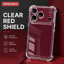 4-Corner Anti-Drop Transparent Phone Case Compatible With IPhone 18 Pro Max, Transparent Protective Case Compatible With IPhone 18 Pro, 18 Pro Max, 17, 17 Pro, 17 Pro Max - Clear - View 2