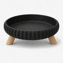 Decorative Striped Jewelry Tray With Support Feet, Desktop Ring Earring Necklace Accessory Dish, Vanity Jewelry Storage Organizer Box, Home Decor - Multicolor - View 2