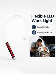 New Flexible Silicone LED Strip Light High Lumens LED Flashlight Stick Professional Work Light Portable Tool For Car Repair - A - View 1