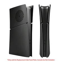 1 Set PS 5 Slim Disc Version Console Cooling Ventilation Face Shell, ABS Protective Panel, Suitable For PlayStation 5 Slim Disc Version, PS 5 Slim Accessory Panel Cover, Black - View 10