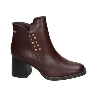 CHIKA10 | Tukana 06 Chika10 Women's Ankle Boots – Black Faux Leather Ankle Boots With Mid Heel, Slim Shaft, Pointed Toe, Elegant Youth Fashion Design