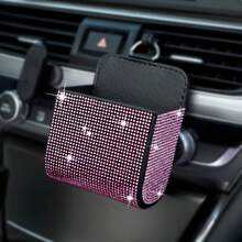 Sparkling Rhinestone Car Storage Box With Shiny Lid & Drawer - Glitter Organizer For Dashboard, Console, Or Door - Fit For Phones, Licenses, Keys, - Vehicle Interior Accessory (Suitable For Most) - A - View 7