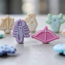 12-Piece Zodiac-Themed PVC Shoe Charm Set – Compatible With Various Shoe Holes; Express Your Unique Style; Perfect For Parties And Party Favors - Multicolor - View 7
