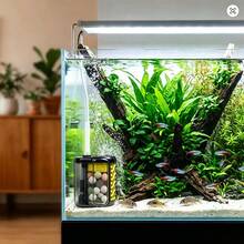 Electric Sponge Aquarium Filter, Mini Fish Tank Water Purifier, Bio-Foam Filter With Built-In Filter Media, Adjustable Flow And Telescopic Tube, Suitable For Small Aquarium Oxygen Aeration Circulation Filter - Filter Media & Consumables - View 4