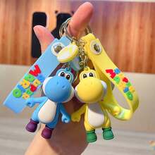 SUPER MARIO BROS. 1pc Anime Character Image Keychain Pendant Cartoon Bubble Dragon Keychain Backpack Car Keychain Prop Gift, Perfect Holiday Gift For Family And Friends - Multicolor - View 3