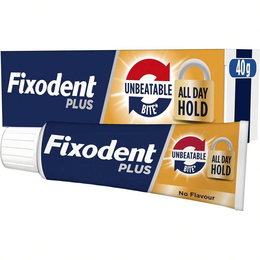 Fixodent Plus Unbeatable Bite (40g) - non-flavoured - View 1