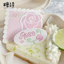 Sticker Pack Rose Coffee House Series Sweet Vintage Ins Style Planner Decoration Background Stickers - Multicolor - View 4