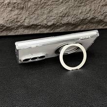 Casing Ponsel Lipat Anti-Kuning Bening Kristal dengan Perlindungan Engsel Pegas, Penyangga Putar 360°, Mendukung Pengisian Daya Nirkabel Magnetik, Kompatibel dengan Galaxy Z Fold 8/Fold 8 Ultra/Fold 7/Fold 6, Kompatibel dengan iPhone Ultra Fold - Clear - View 10