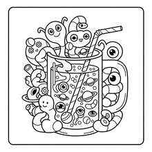 GDTME 1 Libro de Aventuras de Animales Fantásticos para Colorear para Adultos, Incluye Historias de Aventuras Lindas e Interesantes, Colorear Relajante, 24 Páginas Gruesas, Ideal como Útiles Escolares, Suministros de Oficina, Regalos del Día de San Valentín y Pascua - Multicolor - Ver 4