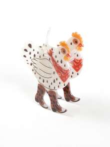 1pc Women's Creative Personalized Farm Rooster Cartoon Animal Ponytail Bun Hair Claw Clip, Suitable For Daily Party Styling And Decoration - Multicolor a - View 3