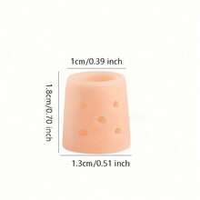 2/4/6/8/15pcs Silicone Toe Caps, Breathable Perforated Toe Protectors, Suitable For Running, Hiking, Skating And Dancing, Soft Elastic Washable Design, Toe Sleeves, Skin Color, Toe Separators, Gift For Parents - Multi-color - View 6