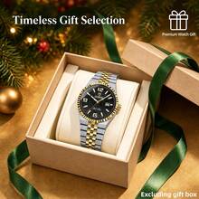 1pc Men's Stainless Steel Quartz Watch, Magnifying Glass Calendar, Luxurious Business Watch, Suitable As A Gift For Birthdays, Halloween, Or Christmas - Multicolor - View 15