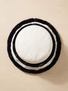 1pc Women's Autumn/Winter Bucket Hat, Colorblock Striped Letter Patchwork Design, Casual Outdoor Daily Wear - Fisherman's Hat - View 5