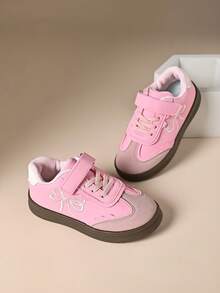 New Style Sports Shoes For Boys, Hook-And-Loop Comfortable Flat Shoes For Girls, Training Shoes - Hot Pink - View 4