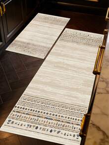 1pc Geometric Pattern Floor Mat, Hallway Rug, Carpet, Runner Rug, Area Rug, Area Rug, Door Mat, Floor Mat, Universal Door Mat, Bedroom Rug - Multicolor 3 - View 3