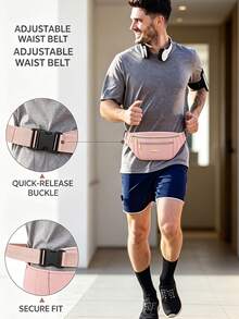 Tas Pinggang Nilon, Tas Pinggang Horizontal Multi-Saku dengan Tarikan Resleting Ekstra Besar, Tali Bahu yang Dapat Diatur dan Gesper Lepas Cepat, Tas Multifungsi Kapasitas Besar, Cocok untuk Perjalanan Harian Wanita dan Aktivitas Luar Ruangan - MultiWarna - View 3