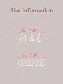 1/4/6/8/12/16/20/24件客製化眼鏡姓名貼紙，適用於婚禮和單身女派對，客製化乙烯基姓名與數字貼花，2D平面標籤，適用於派對小禮品、桌號、彩排活動、新娘送禮會 - 彩色 - 查看 4
