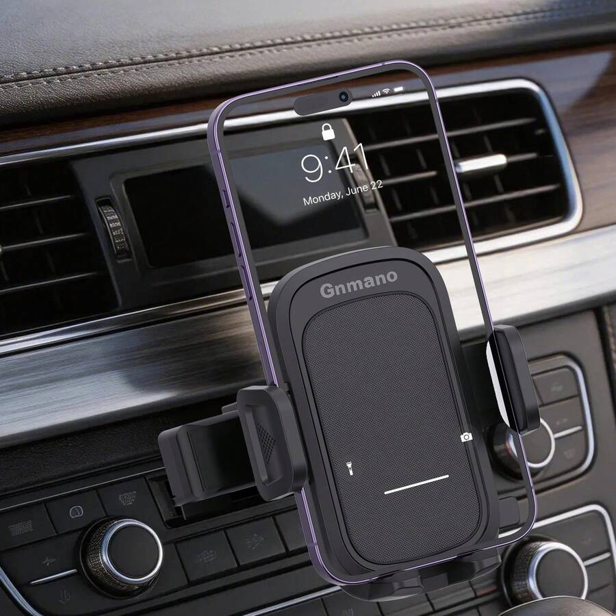 xnyocn Universal Car Phone Mount For CD Slots, 360° Rotatable GPS Navigation Mount, Compatible With All Vehicle Models - Black - View 1