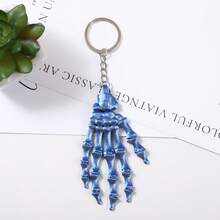 Halloween Skeleton Hand Keychain Joint Movable Hand Model Ornament Cool Bag Hanging Accessories Keychain Wholesale - Multicolor - View 8