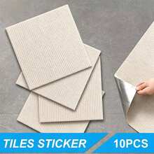 30x30CM DIY 自黏式地毯地板貼 方形地毯貼紙 自黏式地板墊 適用於廚房居家裝飾地毯 - 毛絨地板貼 - 查看 14