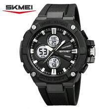 SKMEI 2604 男士圓盤數位手錶 TPU錶帶 防水 日期 時尚款 適合戶外運動與辦公場合 - 黑與白 - 查看 8