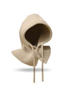 1pc Unisex Knitted Hooded Balaclava Scarf, All-In-One Warm Scarf With Adjustable Drawstring And Buttons, Autumn/Winter Warm Fashion Headwear - Button-down Balaclava Hat - View 11