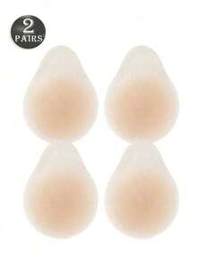 2 Pcs/4pcs Teardrop Silicone Bra Inserts, 3D Lift Push-Up For Bras & Swimwear - Water Droplet Nipple Covers - View 8
