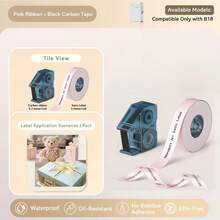 NIIMBOT B18/N1 Pita Gulung dan Pita Karbon Tahan Air dan Minyak untuk Label Transfer Termal, Cocok untuk Hadiah Natal, DIY, Pesta Pernikahan Bertema Bunga - View 10