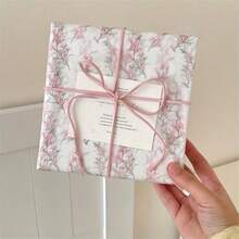 10 Lembar Kertas Pembungkus Bunga Tulip/Gladiolus/Bunga Lainnya + Pita Warna Campuran - Hadiah Bunga, Dekorasi Pernikahan dan Pesta; Sempurna untuk Buket, Pembungkus Hadiah, Kerajinan DIY, Ulang Tahun, Pernikahan, Pesta Liburan, dan Dekorasi Buatan Tangan - A - View 5