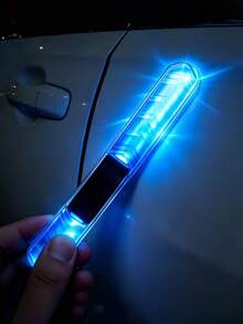 2 buah Lampu LED Pelindung Tepi Pintu Mobil Bertenaga Surya, Strip Lampu LED Warna-warni, Anti-Benturan, Lampu Dekorasi Mobil dan Motor, 55mAh - dipimpin - View 8
