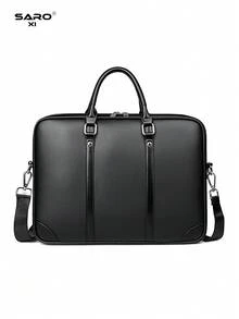 saroxi 1 buah Tas Selempang Pria, Tas Jinjing Klasik Kapasitas Besar untuk Laptop, Dapat Menyimpan Dokumen dan Perlengkapan Kantor, Cocok untuk Perjalanan Bisnis, Gaya Minimalis, Hadiah untuk Pria - MultiWarna - View 6