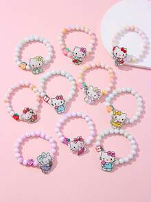 1 buah Gelang Manik-Manik Kucing Lucu Sanrio, Cocok untuk Pesta Liburan, Sekolah, Hadiah Ulang Tahun untuk Anak Perempuan - MultiWarna - View 26