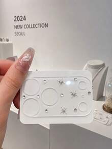 17 Series Anti-Scratch Waterproof Personalized Decorative Shiny Transparent Lens Film - Clear - View 2