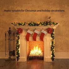 20 Pcs Clear Wall Hooks For Hanging, Command Small Clear Wire Hooks With Strips, Removable Hooks For Walls No Damage, Hanging Hooks With Adhesive Strips For Hanging, Organization And Decoration, Hooks For Outdoor String Lights, Easy To Use - Clear - View 5