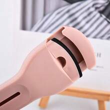 1pc Marian Wide-Angle Eyelash Curler Long-Lasting Sunflower Eyelash Comb & Curler 2-In-1 ABS Material - Pink - View 3