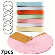 1/7-Pack Colored Candy-Colored Notepads,50 Sheets/Book Thickened Study Cards,Mix Of Seven Colors Pocket-Sized Notepad,Suitable For Home, College, Work, Meetings, Or School Use - Mini Notepad - View 10