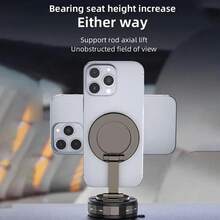 AD Vacuum Suction Cup Magnetic Car Phone Holder, Foldable 360° Rotating Phone Mount, Suitable For Car Dashboard And Windshield - T30 - View 8