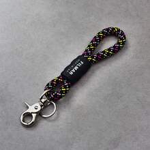 Multifunctional Braided Rope Keychain 10-In-1 Wrist Strap, Equipped With Heavy Duty Climbing Carabiner Clip, Suitable For Camping Hiking Outdoor Daily Use, Men & Women Outdoor Enthusiasts, EDC Durable Hanging Rope, Camera Water Bottle Key Earphone Case Bag Pendant - Multicolor - View 29