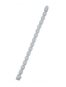1pc Charming Men's 925 Sterling Silver Moissanite Bracelet, Suitable For Wedding, Proposal, Anniversary Party And Valentine's Day Gift - Silver - View 7