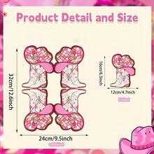 20/40/100pcs Disco Cowboy Boots Hollow Design Colorful Disposable Party Napkins, Pink Cowgirl Boots Print Decorative Napkins, Western Popular Music Theme Tableware, Suitable For Theme Birthday Party Decoration - Multicolor - View 4